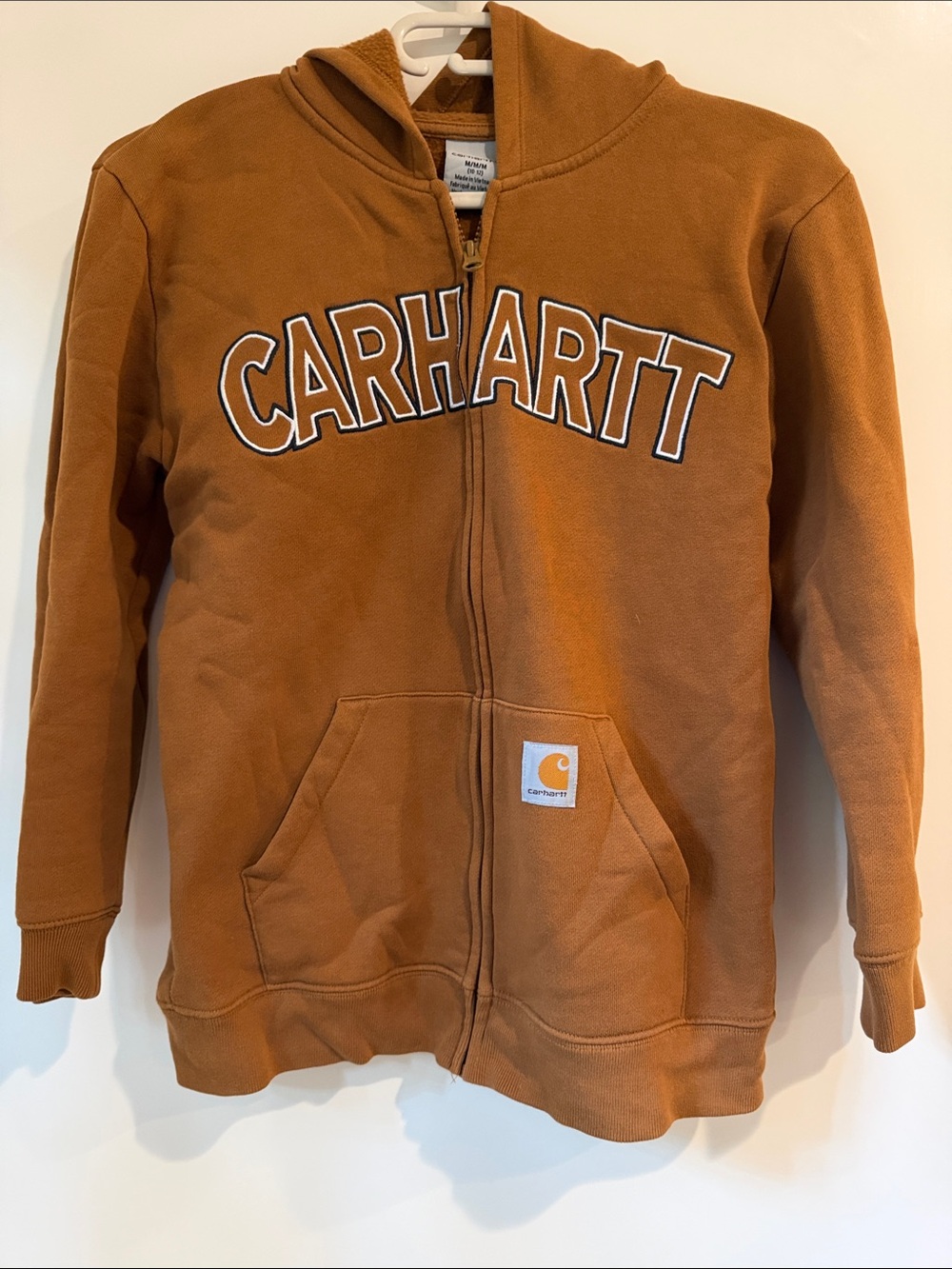 Carhartt Caramel Brown Zip-Up Hoodie